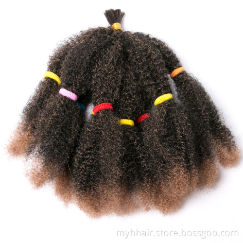 Brown Culry Crochet Braids Hair Extensions 12 inch,Natural Black Synthetic ombre braiding hair Afro kinky bulk braids